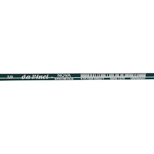 da Vinci Nova Series Lettering/Liner Brush, Lettering/Liner Medium Pointed Synthetic, Size 5/0 (1270-5/0)
