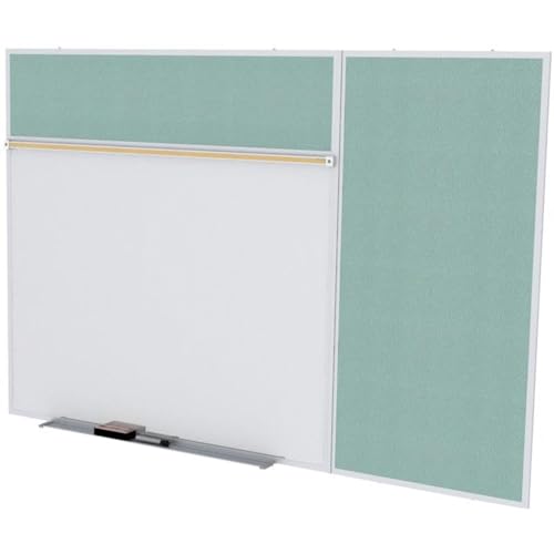 Ghent's Vinyl 4' x 16' Bulletin & Mag. Whiteboard B-Set in Stone