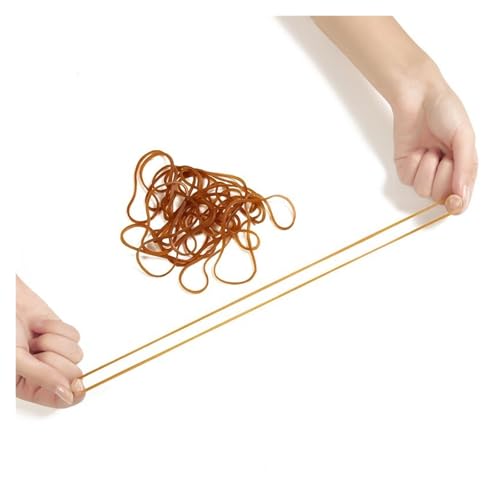 VGGBNG Large Rubber Bands,Thick Elastic Bands, 200Pcs Office Daily Use Rubber Band 70 * 1.4mm Yellow Elastic Bands High Elasticity Packaging Supplies