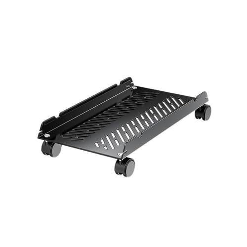 VHDY85KA Office Mobile PC Tower Stand CPU Stand with 4 Rolling Caster Wheels Simple CPU Cart Holder 2 Locking Rolling Caster Wheels, Fits Most PC Case Accessories