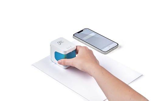 COLOP e-Mark Go Portable Digital Stamp Printer Set– Customizable, Rechargeable, Wireless & Easy-to-Use, Includes Ruler, Ribbon Guide, 15mm Cotton Ribbon (e-Mark go Set)