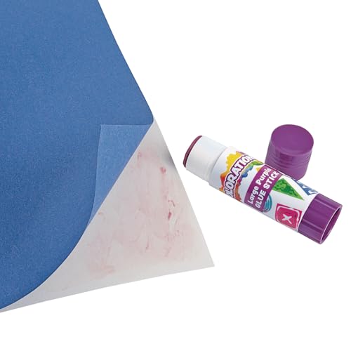 Colorations Purple Glue Sticks, Set of 60, Stick 0.88 oz, Dries Clear