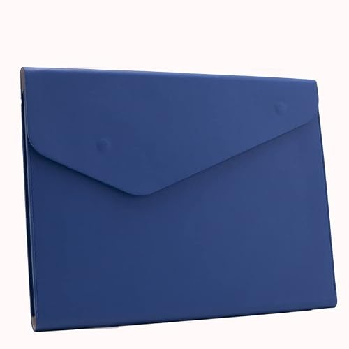 Document Bag Document File Bag A4 Data Contract Bill Invoice Large Capacity Portfolio Tablet PC Bag School Office Supplies Document Holder (Color : A4 A Blue)