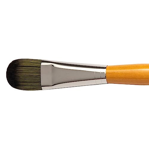 Isabey Isacryl Synthetic Brush, Filbert, 14, Natural