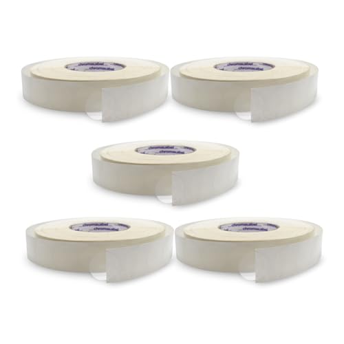 ChromaLabel 1 Inch Clear Wafer Seals, Package Seals, 5000/Roll, Case of 5
