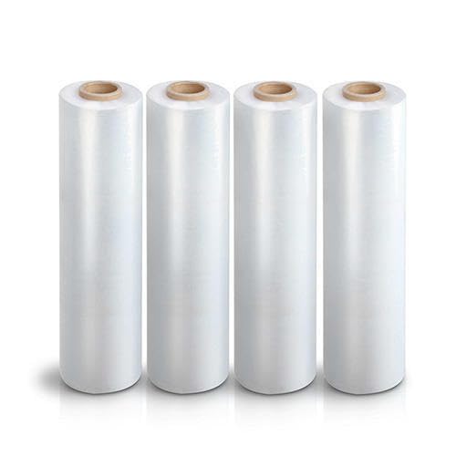 Alliance Stretch Film Hand Bundling - Clear, 18" x 1500ft, 80 Gauge, 4 Pack, Industrial Heavy Duty Shrink Wrap for Packing, Shipping, Pallet, and Moving Supplies