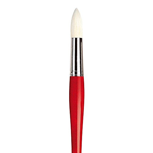 da Vinci Hog Bristle Series 5723 Maestro 2 Artist Paint Brush, Round with Red Handle, Size 20