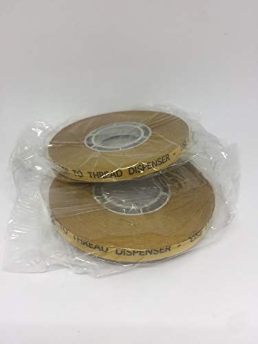 ALLTAPESDEPOT ATG Transfer Gun Double Side Refill Tapes, Reverse Wound Adhesive Transfer Tape Acid Free Gold Paper Liner ATG-7502, 1/4" X 36YD Pack of 144