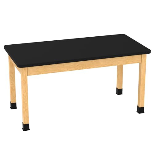 Diversified Spaces PerpetuLab 60x30x30 Science Table,HPL,Black/Oak