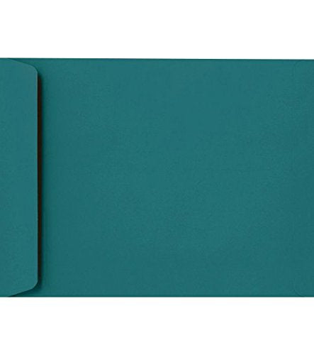 LUXPaper 9 x 12 Open End Envelopes | Peel & Press | Teal | 80lb. Text | 500 Qty