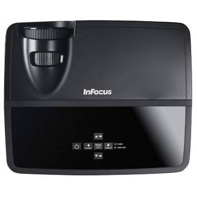 InFocus IN2124 3D Ready DLP Projector HDTV 1024x768 XGA 4000:1 3200 lumens 4:3 HDMI USB VGA Speaker Ethernet