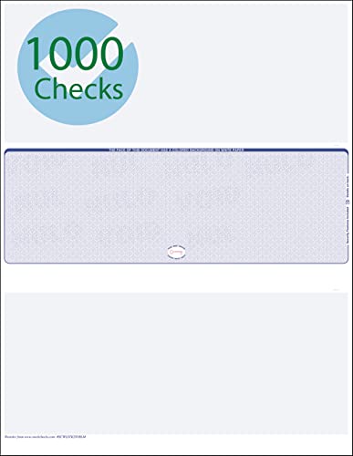 1000 Middle Blue Scallop Void Blank Laser Check Stock