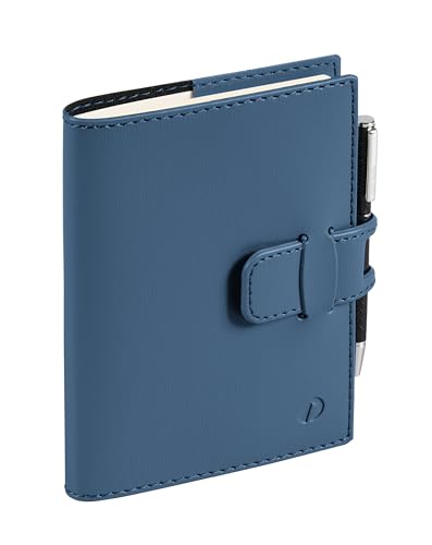 Quo Vadis 368324Q Agenda CARLA PREST Italian Language Year 2023 Color Blue Steel Size 8x10,5 cm Weekly 12 Months January-December Ivory Paper Address Book and Removable Cover in Synthetic Soho