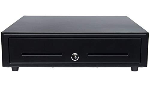 Star Micronics CD3-1313 4 Bill / 5 Coin Value Series Mini Cash Drawer with 2 Media Slots and Included Cable (13" x 13") - Black