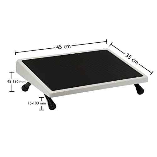 Wedo 103 211512 EDV Footrest, Grey, 45 x 35 x 7 cm