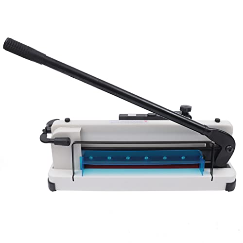 Manual Paper Cutter, 12 Inch A4 to B7 Metal Base Paper Trimmer Manual Guillotine Paper Cutter Heavy Duty Metal Base for Office Equipment