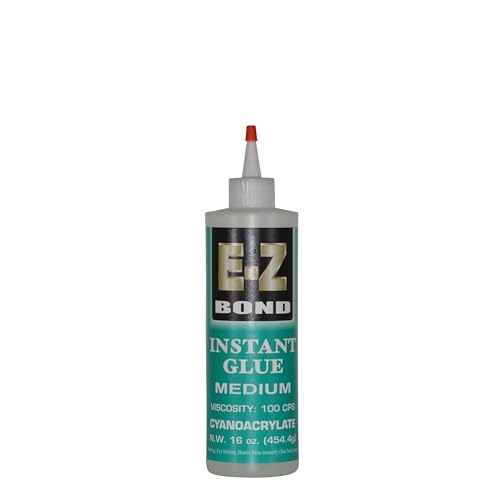 E-Z Bond 16 oz Professional Grade Medium Thickness Instant Glue, 100 CPS