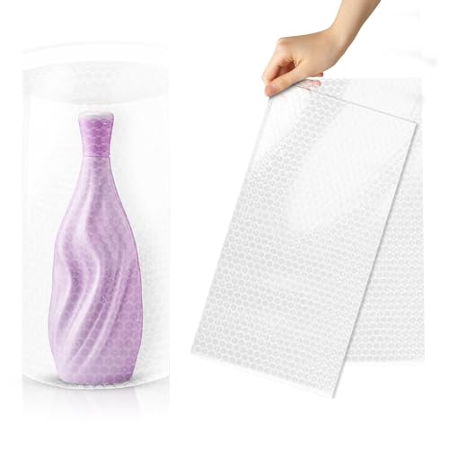 ABC PACK & SUPPLY Bubble Wrap Pouches, 8 x 15.5 Inch Clear Self Seal Packing Bags, Polyethylene Cushioning Sleeves for Shipping, Moving, Storage, Pack of 300