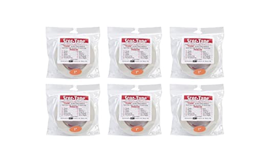 Scor-Pal Products Scor-Tape 1"X27Yd 6/Pkg, 27yds 6 Pack