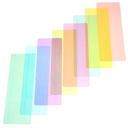 Guided Reading Strips 48-Pack Guided Reading Strips, Color Overlay Bookmarks for Dyslexia & Learning Support
