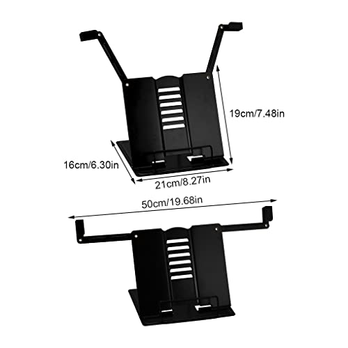 CVXSDFI Adjustable Metal Book Stand Portable Reading Holder Support Document Shelf Bookstand Recipe
