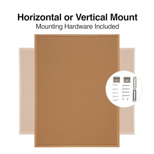 Staples Standard Cork Bulletin Board, Oak Finish Frame, 4x3 Ft