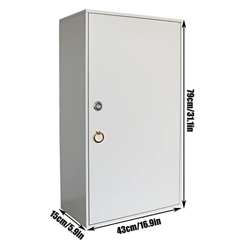 NOBIFT Steel Key Organizer Wall Mounted Key Cabinet Lock Box | Key Storage Cabine 300/350/400/450/500/600 Position w/Key Tags