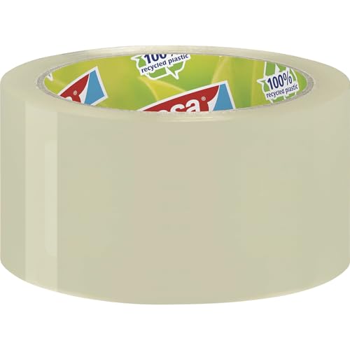 Tesa© Tesapack Eco & Strong Packaging Tape Polypropylene 66 m x 50 mm Transparent