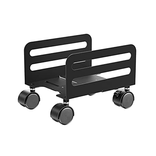 YUEYOULII Computer Tower Desktop Stand CPU Rolling Stand Stand with Locking Casters Adjustable Mobile Cart Stand (Color : A)