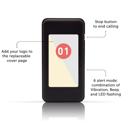 24-Count Pagers for Restaurant, Wide Cover Area Food Truck Waiting Beepers