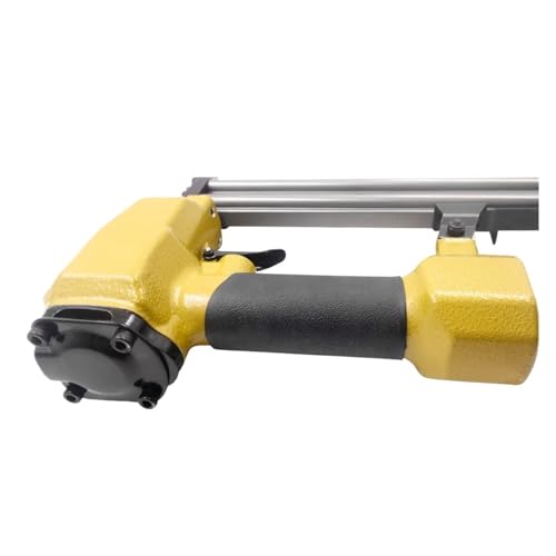 LPXDS Pneumatic Staple Gun,Oil-Free Pneumatic Staple Gun F32 Air Nailer Stapler 18Ga Small Fixing Nail Guns(Color:EU Air Inlet)