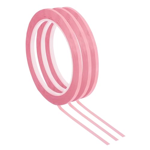 Whiteboard Pinstripe Tape 10roll 66m Whiteboard Tape Art Dry Erase Board Pinstripe Thin for Graphic Chart Grid Drafting Electrical Marking(Pink,10PCS_7MM)