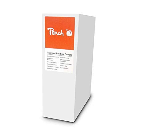 Peach Thermal Binder Covers, White, for 120 Sheets (A4, 80 GSM), Set of 80 - PBT406-08