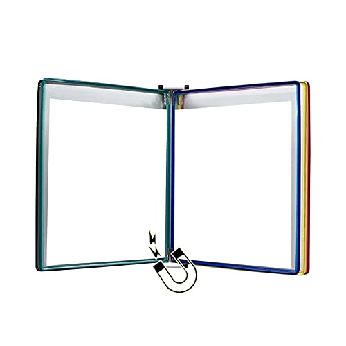 KGDJBGSE Wall Mounted File Folder Holder 10 Pockets A4 Display Organizer for Wall Hanging Metal Device(Color)
