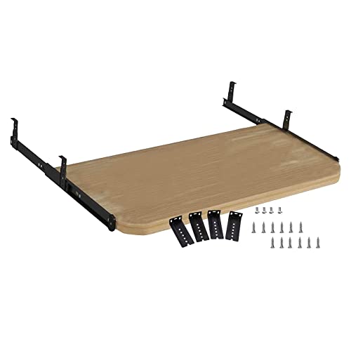 V3VOGUE Keyboard Tray Under Desk Pull-Out Keyboard Drawers Platforms - for Organized Under Desk Storage ​Hidden - Desk Extender with Height Adjustable for Office/Study/School/Garage