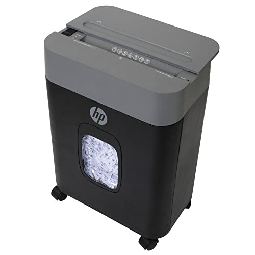 HP - Cross Cut Paper Shredder, 12-Sheet Capacity with Pullout Basket