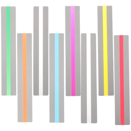 Reading Guide Strips Guided Reading Strips 32PCS Colored Overlay Bookmarks Dyslexia Reading Tracking Rulers Page Marker Bands