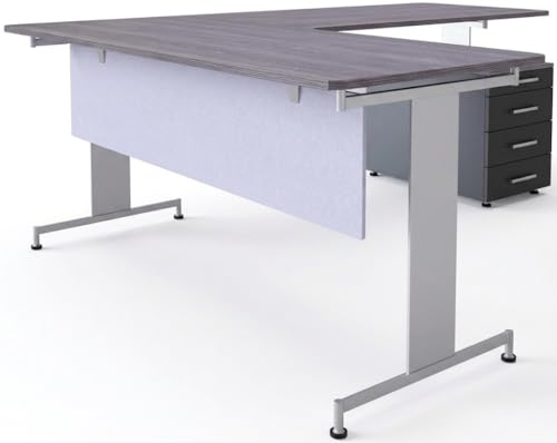 OBEX Modesty Desk PET Privacy Screen Acoustic Sound Absorbing Panel Ideal for Reception, Student Table or Office Cubicles Workstations, 24" x 72", Stone