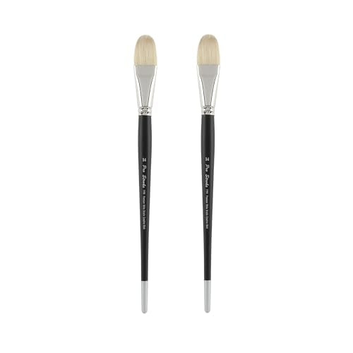 Creative Mark Pro Stroke Chungking Paint Brush - Filbert # 14, 2 Count