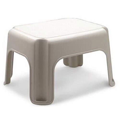 Rubbermaid Roughneck Plastic Step Stool, 300 lb Capacity, Bisque, 3-Pack
