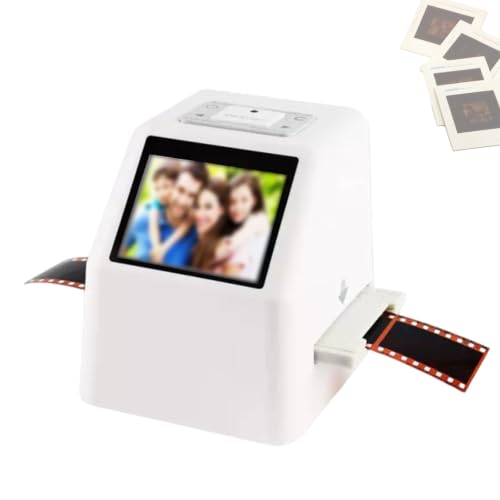 Film Scanner for 35mm, 22MP Slide & Negative Scanner, with 2.4" LCD, No Computer/Software Required, Convert Films to Digital JPEG, Restoring Film Detail and Color