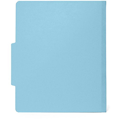 Blue Summit Supplies 10 Classification Folders, 2 Divider, Light Blue