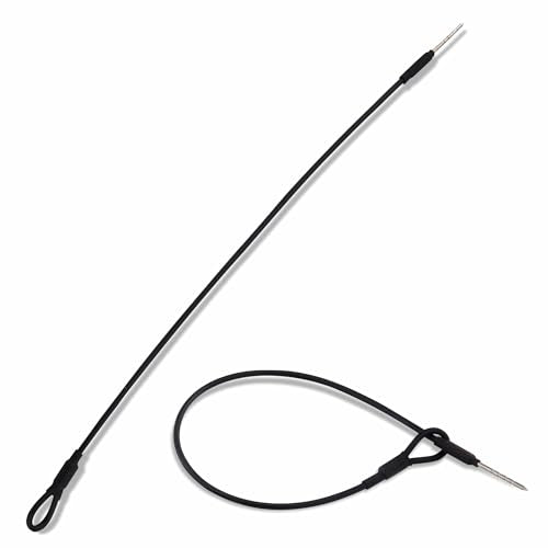 1000 Security Lanyard Wire Loop to Pin 8 Inch EAS Loss Prevention Black by Bullseye Protection – Clothes Security Tag Lanyard for Anti-Theft, Shoplifting, Loss Prevention Systems
