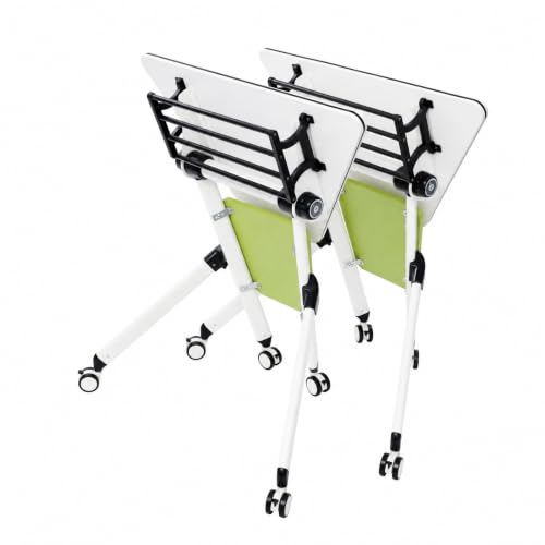 Beaccoss 2-Pack Trapezoid Folding Conference Room Table 31.5”
