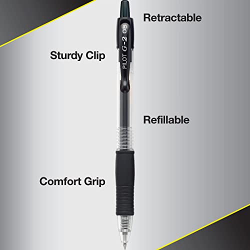 Pilot, G2 Premium Gel Roller Pens, Extra Fine Point 0.5 mm, Pack of 14, Navy