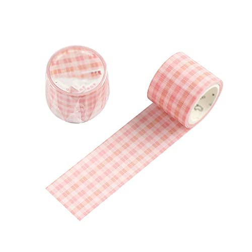 VIAENKFG Color Grid Masking Washi Tape Decorative Decora DIY Scrapbooking Sticker Label