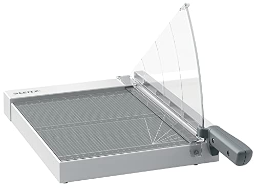 Leitz Precision Home 90180000 A4 Lever Cutter, for up to 8 Sheets, Paper Cutter with 305 mm Cutting Length, Steel Blade, Lightweight Plastic Base, Alignment Aid & Blade Guard