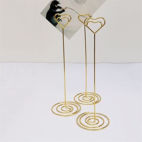 WAFEOGK Heart Shape Photo Picture Memo Holder 10 Pack Table Position Number for Wedding Decor
