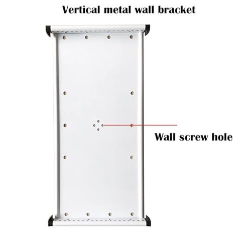 NUHSLF Metal Wall Mount Reference and Display System,10-Page Wall Mount Reference Organizer, with A4 Letter Size Pockets,Catalog Display Rack, for Display Company Images (B)