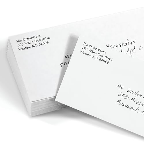 LUXPaper #9 Slimline Invitation Envelopes | Peel & Press | 3 7/8" x 8 7/8" | Bright White | 80lb. Text | 1,000 Qty